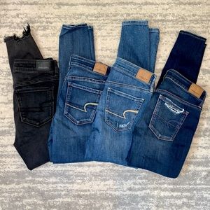 4 PAIRS American Eagle Jeans size 4